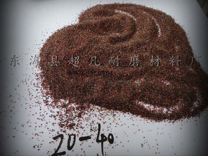 供應(yīng)超凡耐磨材料24石榴石砂