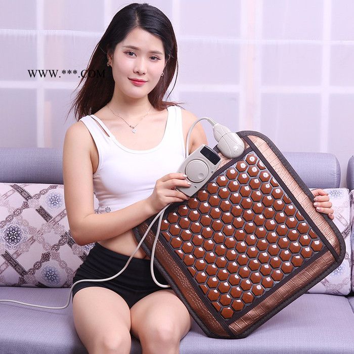 銳斯特PR-C06 托瑪琳坐墊鍺石溫?zé)嵘嘲l(fā)墊玉石理療墊麥飯石護(hù)膝墊麗可坐墊負(fù)離子坐墊床墊溫?zé)釤峋臒岱笞鴫|