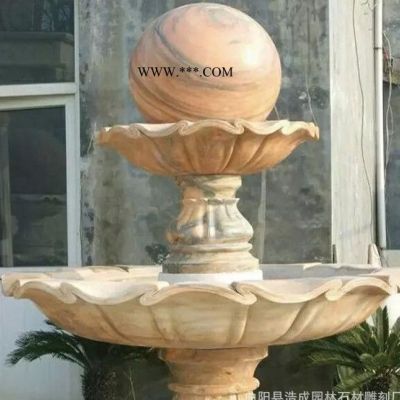 石雕噴泉 大理石噴泉風(fēng)水球 廣場大型噴泉曲陽石雕