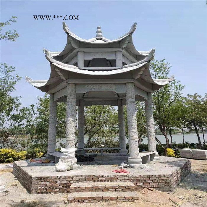 大理石涼亭  公園石涼亭  富嘉產(chǎn)地直銷