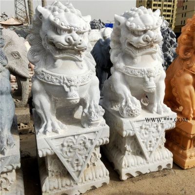 大理石麒麟 小區(qū)住宅石獅子 石雕動(dòng)物圖片