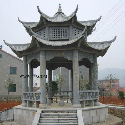 上門安裝 石雕亭子 涼亭戶外石亭子 大理石花崗石定制設(shè)計(jì)石亭子
