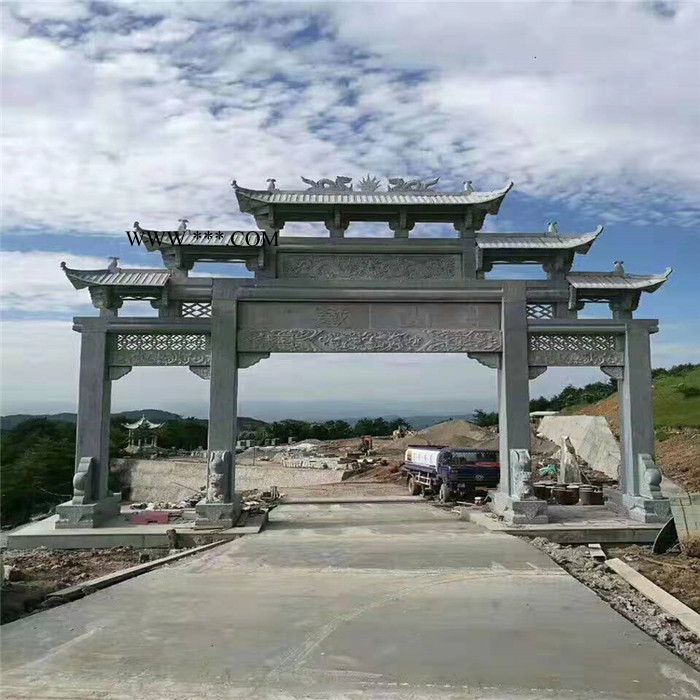 大理石石牌樓 街道石牌坊 村口大理石牌坊 廠家制作