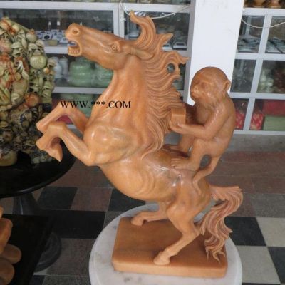 石雕牛 漢白玉大理石牛 小件工藝品擺件 動(dòng)物雕塑 直銷