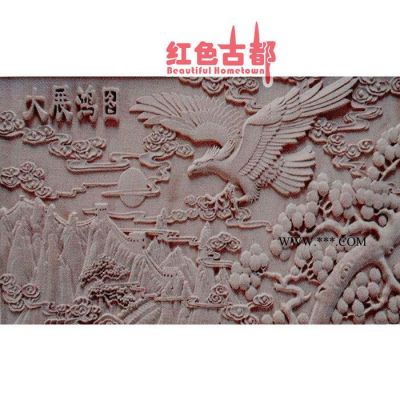 廠家訂制 天然大理石 花崗巖雕刻畫 萬里長城圖 大理石雕刻畫