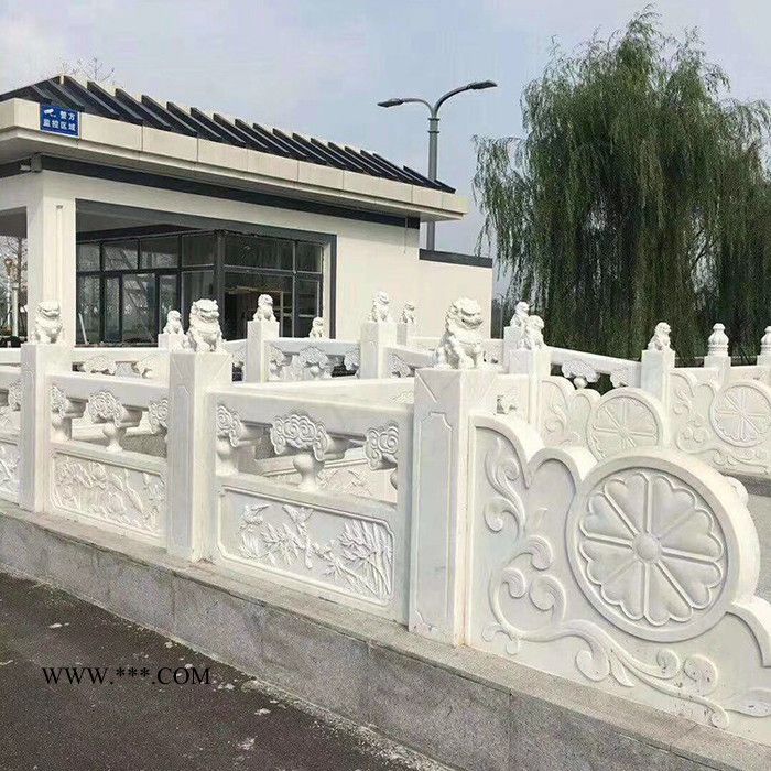 大理石欄桿設(shè)計 大理石河道護欄定制 廣場石欄桿價位