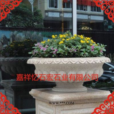 憶石宏石業(yè)石雕噴泉**黃銹石噴泉 歐式大理石石水缽