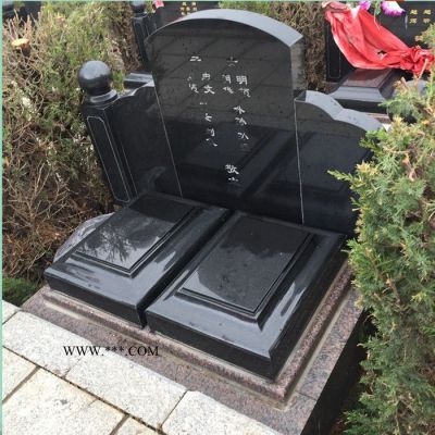 沐澤石雕墓碑大理石雕刻陵園中式傳統(tǒng)墓碑套定制墓地家族墓碑