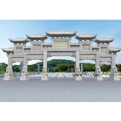 大理石牌坊制作廠家  寺廟石雕牌坊牌樓價(jià)格 歡迎電聯(lián)