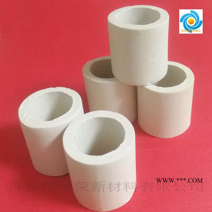 40%氧化鋁陶瓷拉西環(huán) 45% 50%鋁質(zhì)拉西環(huán)填料 高鋁剛玉拉西環(huán) φ38 φ50耐酸陶瓷拉西環(huán) 萍鄉(xiāng)澳榮陶瓷填料