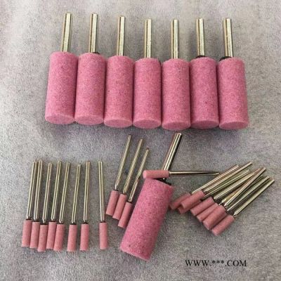 科美 陶瓷圓柱磨頭 鉻剛玉粉色磨頭 46#粒度K硬度 加工不銹鋼專用磨頭 錐形磨頭廠家