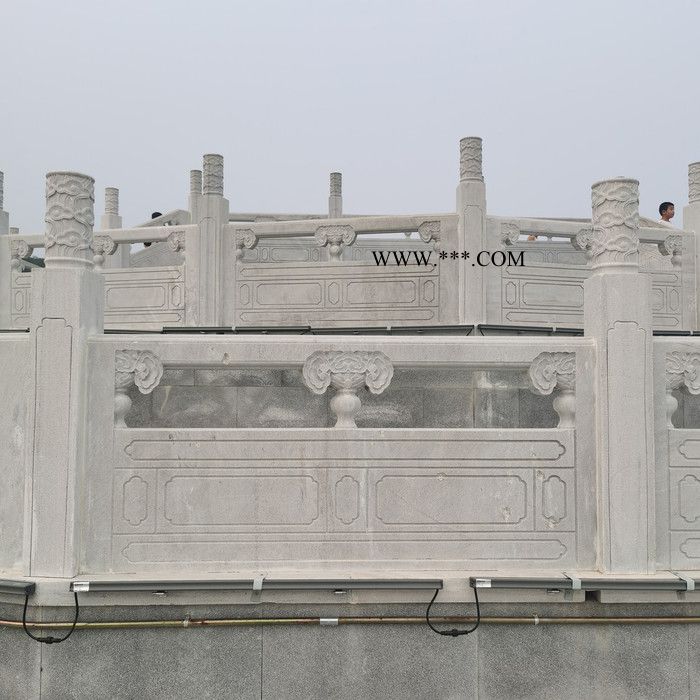 山東大理石欄桿價格    漢白玉石欄桿   軒盛園林 支持定制  廠家直發(fā)