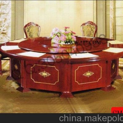 嵐慧電動餐桌 樂從 大理石自動餐臺  家用旋轉(zhuǎn)餐 桌玻璃電動桌