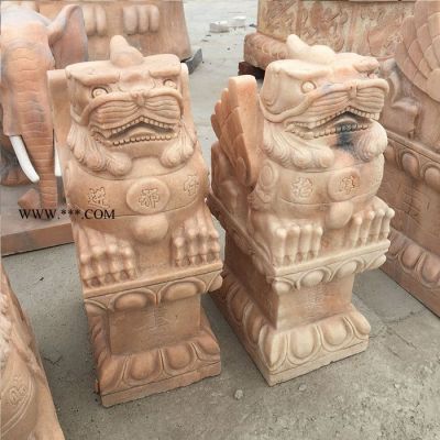 沐澤廠家批發(fā)定制石雕擺件大理石招財動物雕刻酒店別墅招財風(fēng)水裝飾