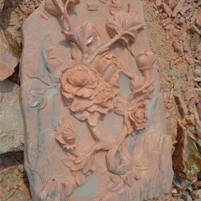 晚霞紅大理石擺件 園林石景觀石 雕刻石浮雕供應(yīng) 室內(nèi)擺放伴您一生