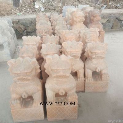 石獅子大理石雕刻 石獅子報價 言思前人創(chuàng)業(yè)后人守成之不易