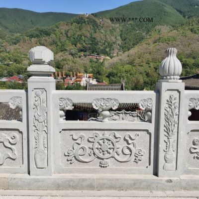 河南石雕欄桿廠家   大理石欄桿價(jià)格  河道石欄桿   軒盛園林  廠家直發(fā)