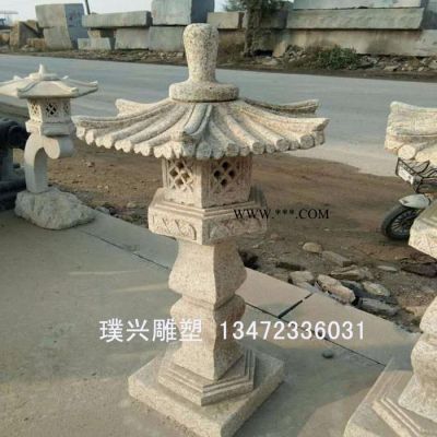 璞興雕塑 石雕石燈花崗巖石燈大理石石燈制作
