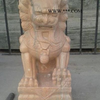 曲陽漢白玉石獅子 仿古石雕獅子 **獅子大理石獅子 招財石獅