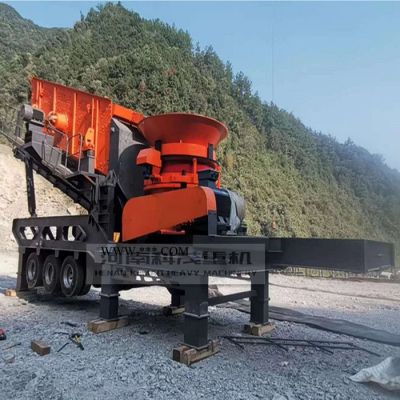 輪胎式移動破碎站廠家 大理石移動破碎站 建筑垃圾移動破碎站 流動碎石機