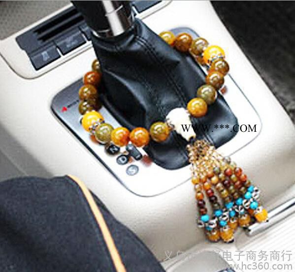 水晶瑪瑙佛珠掛件 龍紋/車(chē)掛件手提佛珠/ 車(chē)用手檔位佛珠