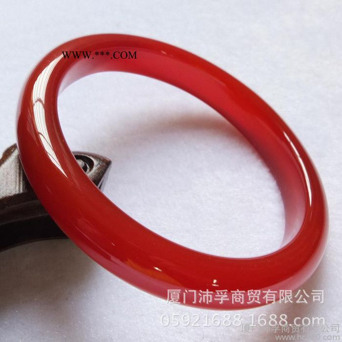供應(yīng)沛孚珠寶細條紅色瑪瑙 翡翠 手鐲
