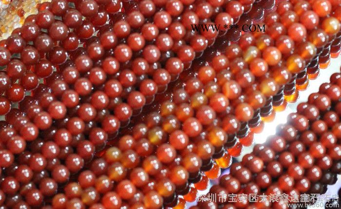 廠價(jià)直銷  特價(jià)天然A級(jí)紅瑪瑙散珠 diy佛珠配飾 配珠配件散珠批發(fā)