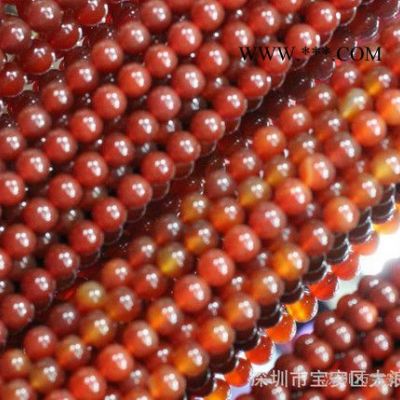 廠價直銷  特價天然A級紅瑪瑙散珠 diy佛珠配飾 配珠配件散珠批發(fā)