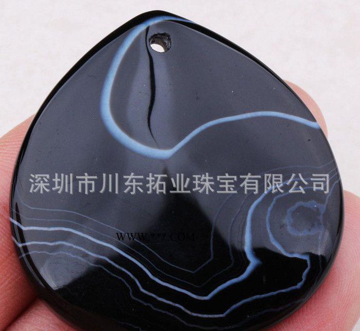 直銷(xiāo)天然瑪瑙染色水滴形帶孔時(shí)尚吊墜D9669