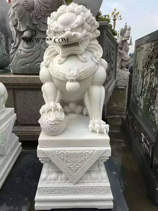 東河  石獅子廠家 門口石獅子 石雕獅子 漢白玉石獅子 青石獅子 大理石獅子