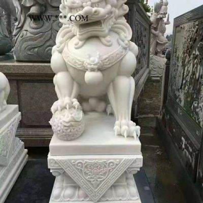 東河  石獅子廠家 門口石獅子 石雕獅子 漢白玉石獅子 青石獅子 大理石獅子