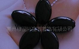 瑪瑙蛋形 戒面 黑瑪瑙蛋形 雙弧面吊墜18*25*6mm  惠州寶石加工