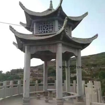 花崗巖石亭 大理石亭子 六角石亭山東