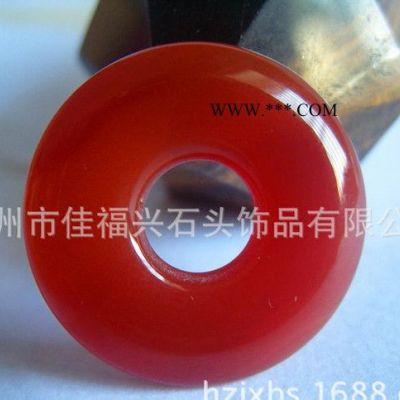 天然AAA級高質(zhì)量 紅色瑪瑙 平安扣/懷古/仿古圈圈 瑪瑙平安扣