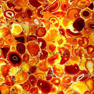 七號倉庫生產(chǎn)天然紅心瑪瑙透光板 半寶石板 別墅背景墻 紅玉瑪瑙