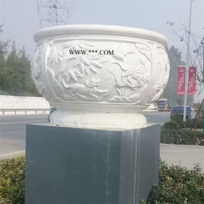 中輝 現(xiàn)貨青石大缸 荷花缸 大理石魚缸 石雕水缸 仿古雕塑庭院養(yǎng)魚缸