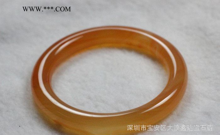 廠價(jià)直銷 天然黃白玉髓圓形手鐲 巴西  冰種玉髓瑪瑙手鐲批發(fā)