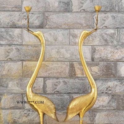 1.6純銅天長地久鶴 天然瑪瑙銅鶴工藝品 雙鶴踏龍龜 黃銅龍龜鶴香爐 妙緣銅雕定制 天長地久鶴