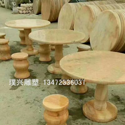 璞興雕塑 石雕圓桌 仿古圓桌 大理石圓桌制作 休閑圓桌
