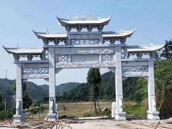大理石花崗巖牌坊  石雕牌坊擺件 石牌坊廠家
