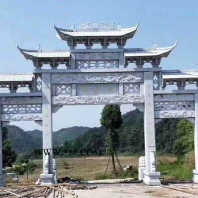 大理石花崗巖牌坊  石雕牌坊擺件 石牌坊廠家