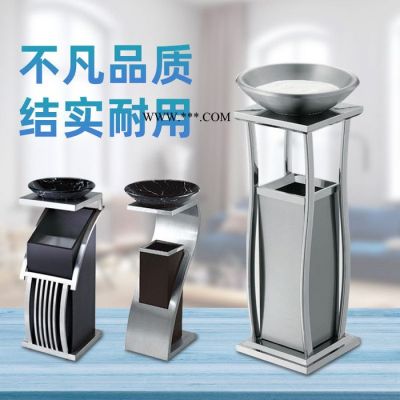 專業(yè)生產(chǎn)不銹鋼垃圾桶帶煙灰缸大理石垃圾桶酒店大堂商場(chǎng)電梯口垃圾桶ktv商用煙灰桶
