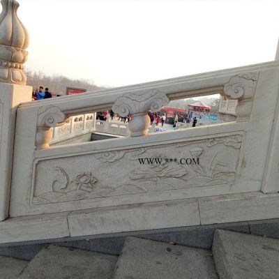 長期出售大理石石欄桿廠家 寺廟青石石欄桿 廣場人工湖防護石圍欄