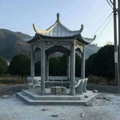 大理石石亭子設(shè)計(jì) 兩層涼亭供應(yīng) 歐式庭院休息涼亭報(bào)價(jià)