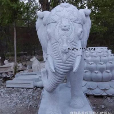 大理石大象 招財鎮(zhèn)寶石雕工藝品 漢白玉大象動物雕塑擺件