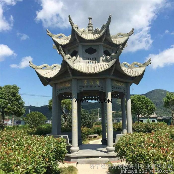 石亭  晚霞紅石涼亭廠家 大理石石亭子 廠家**
