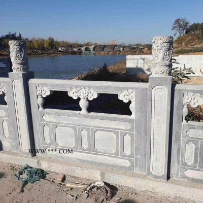 大理石石欄桿 規(guī)格多樣 綠化石欄桿價格 院子護河圍欄石雕