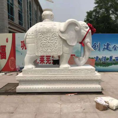 河北軒盛  雕塑公司 傳統(tǒng)工藝  大理石   石雕大象 廠家銷(xiāo)售