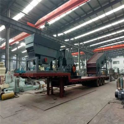 大理石移動破碎站  鄂式流動打石機 專業(yè)生產(chǎn)移動破碎站廠家