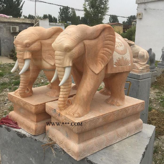 供應(yīng)漢白玉大象 大理石動(dòng)物石象 石象廠家批發(fā)價(jià)格